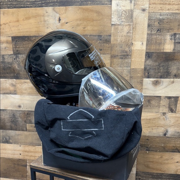 Harley Davidson Motorcycle Modular Flip Full Face Helmet Ghost Flame Men's XXL - Picture 1 of 14